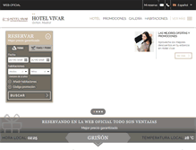 Tablet Screenshot of hotelvivar.com